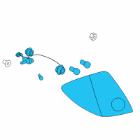 OEM Pontiac Tail Lamp Assembly Diagram - 15242809