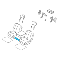 OEM 2004 Dodge Ram 1500 Front Seat Center Cushion Diagram - WP121L5AA