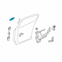 OEM 2005 Buick Park Avenue Handle, Outside Diagram - 25699183