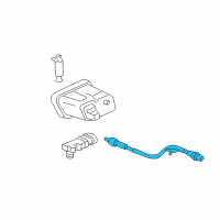 OEM Saturn Ion Oxygen Sensor Diagram - 12576711