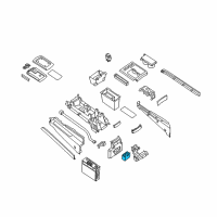 OEM 2009 Nissan Titan Cup Holder Assembly Diagram - 96965-ZR00B