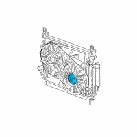 OEM Dodge Motor-Radiator Fan Diagram - 5170746AA