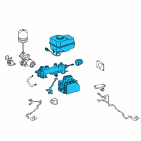 OEM 2011 Lexus LX570 Cylinder Sub-Assy, Brake Master Diagram - 47025-60370