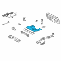 OEM 2001 Toyota Celica Rear Floor Pan Diagram - 58311-20901