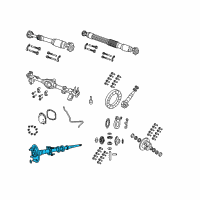 OEM 2019 Jeep Wrangler Axle Rear Shaft Left Diagram - 68401893AA