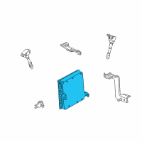 OEM 2004 Honda Civic Control Module, Engine Diagram - 37820-PZA-429