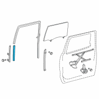 OEM 2014 Toyota Tundra Glass Run Diagram - 68191-0C010