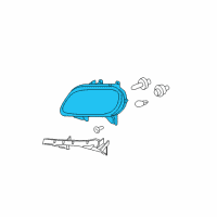 OEM 2008 Chevrolet HHR Headlamp Assembly Diagram - 15943816