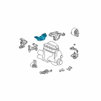 OEM 2001 Honda Civic Bracket Set, Engine Mount Diagram - 04111-PLC-305