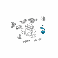 OEM 2004 Honda Civic Rubber Assy., Engine Side Mounting Diagram - 50820-S5A-013