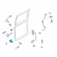 OEM Ford E-350 Econoline Upper Hinge Diagram - 3C2Z-1542900-B