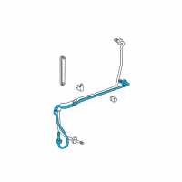 OEM 2005 Chevrolet Impala Cooler Pipe Diagram - 15264588