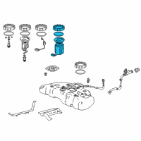 OEM 2018 Acura RLX Sub-Pump Assembly, Fuel Diagram - 17049-TY3-L50