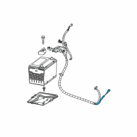 OEM 2004 Pontiac Grand Prix Cable Asm, Battery Negative Diagram - 88987119