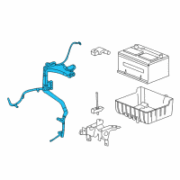 OEM 2006 Mercury Montego Positive Cable Diagram - 5F9Z-14300-AA