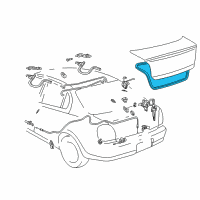 OEM 2005 Toyota Echo Weatherstrip Diagram - 64461-52010