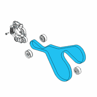 OEM 2022 Lincoln Aviator Serpentine Belt Diagram - L1MZ-8620-E