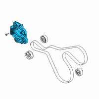 OEM Lincoln Aviator Belt Tensioner Diagram - L1MZ-6A228-C