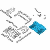 OEM Nissan Titan Floor-Rear, Front Diagram - 74512-8S530