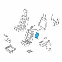 OEM Ford Freestyle Seat Back Heater Diagram - 5F9Z-14D696-A