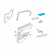 OEM 2014 Honda Crosstour Armrest, Left Rear Door Lining (Cashmere Ivory) (Leather) Diagram - 83753-TA5-A32ZG