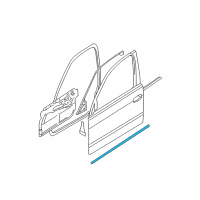 OEM BMW 540i Front Left Sealing Betw.Door And Entranc Diagram - 51-21-8-202-675