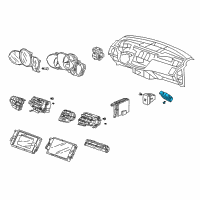 OEM Acura RDX Switch Assembly, Hazard Diagram - 35510-STK-A01