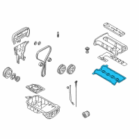 OEM 1999 Kia Sephia Gasket-Head Cover Diagram - 0K24710235B