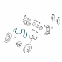 OEM 2008 Infiniti M45 Sensor Assembly-Anti SKID, Front R Diagram - 47910-1NP0A