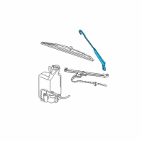 OEM 2007 Dodge Ram 1500 Arm WIPER-Front WIPER Diagram - 55077133AD