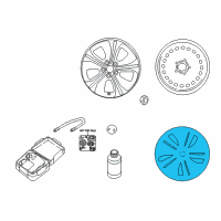 OEM 2020 Nissan Leaf Disc Wheel Cover Diagram - 40315-5SA0B