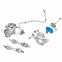 OEM 2021 Jeep Cherokee Bracket-Differential Diagram - 68192620AA