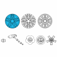 OEM 2014 Lexus LX570 Wheel, Disc Chrome P Diagram - 4261A-60062