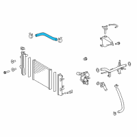 OEM 2014 Toyota FJ Cruiser Upper Hose Diagram - 16571-31292