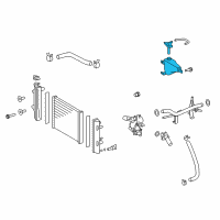 OEM 2011 Toyota FJ Cruiser Recovery Tank Diagram - 16470-31130