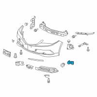 OEM 2016 Acura TLX Sensor Assembly, Parking Diagram - 39680-TZ5-A01ZZ