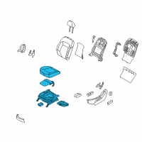 OEM Kia Sportage Cushion Assembly-Front Seat Diagram - 881033W020EAV