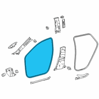 OEM Toyota Corolla Surround Weatherstrip Diagram - 62312-02331