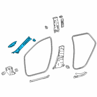 OEM 2022 Toyota Corolla Windshield Pillar Trim Diagram - 62210-12180-C0