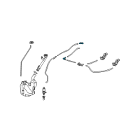 OEM 2009 Acura TL Joint L, Washer Diagram - 76828-S1E-E01