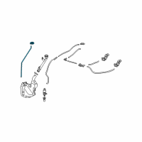 OEM 2013 Acura TL Cap Assembly, Mouth Diagram - 76802-TK4-A01