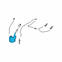 OEM 2014 Acura TL Tank, Washer (2.5L) Diagram - 76841-TK4-A01