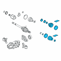 OEM Lexus NX250 BOOT KIT, RR DRIVE S Diagram - 04429-12040