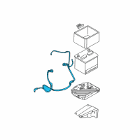 OEM 2002 Chrysler PT Cruiser Battery Cable Diagram - 4671631AE