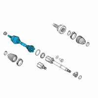 OEM 2018 Ram ProMaster City Shaft-Axle Half Diagram - 68490131AA