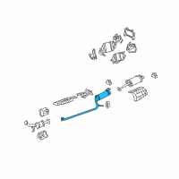 OEM 2010 Honda Civic Pipe B, Exhuast Diagram - 18220-SNC-A01