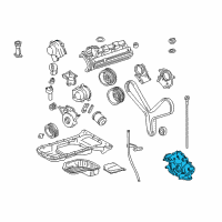 OEM Lexus SC430 Pump Assembly, Oil Diagram - 15100-50040