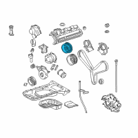 OEM 2005 Toyota Land Cruiser Timing Gear Set Diagram - 13523-50040