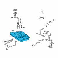 OEM 2014 Lexus ES300h Fuel Tank Sub-Assembly Diagram - 77001-33250