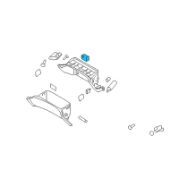 OEM 2015 Hyundai Genesis Coupe Lamp Assembly-Glove Box Diagram - 92620-1E000